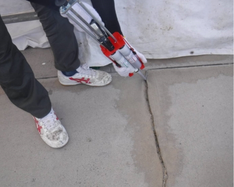 エポキシ樹脂注入工事写真2